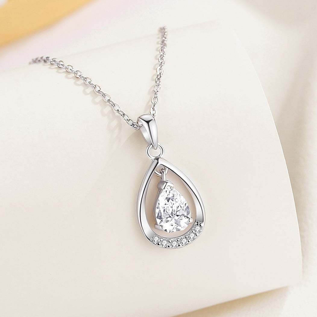 925 Sterling Silver Angel Tears Necklace