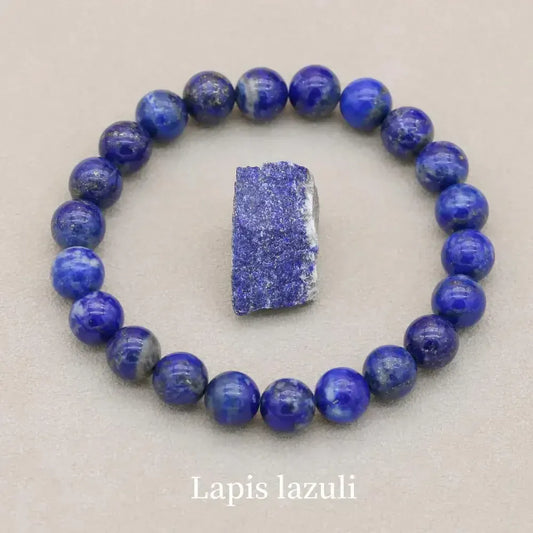 Close-up of gemstone beads bracelet, promoting balance and positive energy