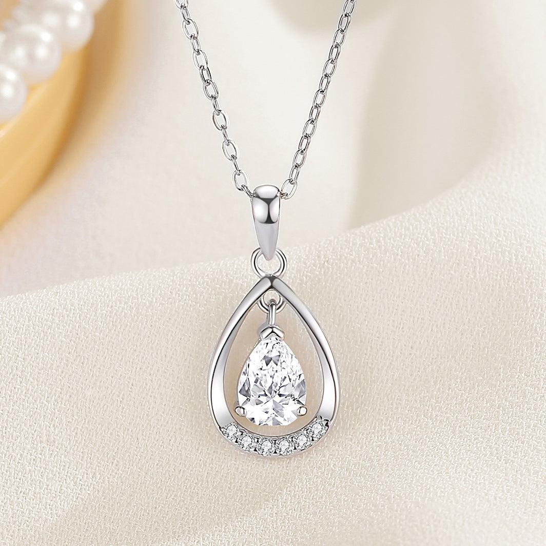 925 Sterling Silver Angel Tears Necklace