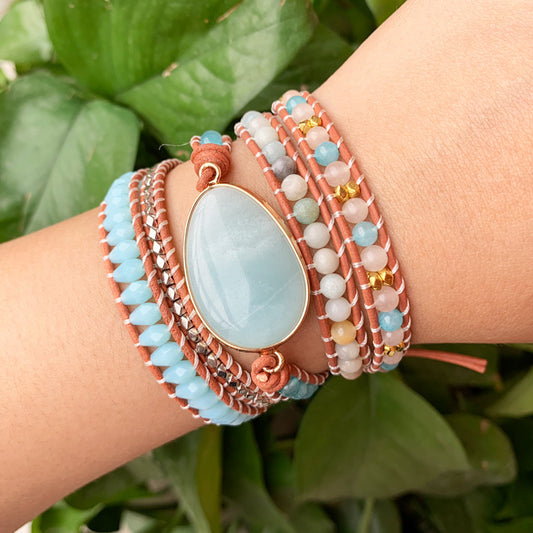 Natural Tianhe Agate Stone Bracelet